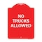Signmission Parking Lot Sign No Trucks Allowed, Red & White Aluminum Sign, 18" x 24", RW-1824-23419 A-DES-RW-1824-23419 - alternate 1